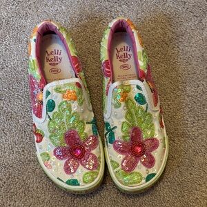 Lelli Kelly Kids Floral Sequin Shoes - Multicolor